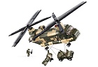 Transportní helikoptéra, kostky shodné s LEGO