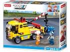 Odtahovka s motorkou, kostky shodné s LEGO