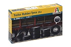 Trailer Rubber Tyres 8x, 1:24