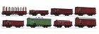 Set 8 nákladních vagonů, ČSD, epocha III, H0 1:87