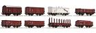 Set 8 nákladních vagonů, DB, epocha III, H0 1:87