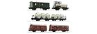 Set 5 nákladních vagonů, DB, epocha IV, H0 1:87