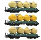 Roco, set tří vpzů Uacs/ Raj, ČSD, Ep. IV, H0 1:87