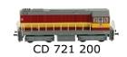 Motorová lokomotiva 721 200 Hektor, ČD, H0 1:87