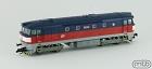 Dieselová lokomotiva 749 121 Bardotka, ČD, TT 1:120