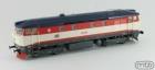 Motorová lokomotiva 749 257 Bardotka, ČD, H0 1:87