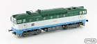 Dieselová lokomotiva Brejlovec 750 118, ČD, epocha V/VI, H0 1:87