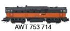 Motorová lokomotiva 753 714 Brejlovec, AWT, H0 1:87