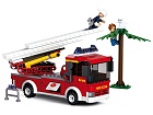 Hasičský vůz se žebříkem, kostky shodné s LEGO