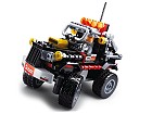 Autíčko Off Road černý, kostky shodné s LEGO
