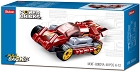 Natahovací auto Červený Rychlík, kostky shodné s LEGO