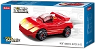 Natahovací auto Červený sporťák, kostky shodné s LEGO