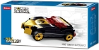 Natahovací auto Černý Vítěz, kostky shodné s LEGO