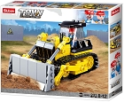 Buldozer, kostky shodné s LEGO