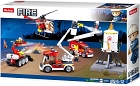 Sada hasičské zásahové jednotky, kostky shodné s LEGO