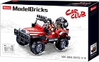 Off Road Červený 4x4, kostky shodné s LEGO