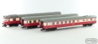 Motorový vůz M296 + vagon Aam + vagon BRam, ČSD, TT 1:120
