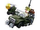 Hlídkový Jeep, kostky shodné s LEGO